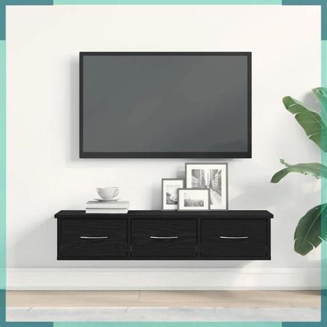 Armoire murale - 861994 - chêne noir - bois d'ingénierie - 88 x 26 x 18,5 cm (1/5)