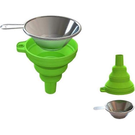 Stück Metall-UV-Harzfilterbecher-Trichter + 2 Stück Silikon-Einwegtrichter für ANYCUBIC Photon für DLP-, SLA- und 3D-Druckerteile (1/5)