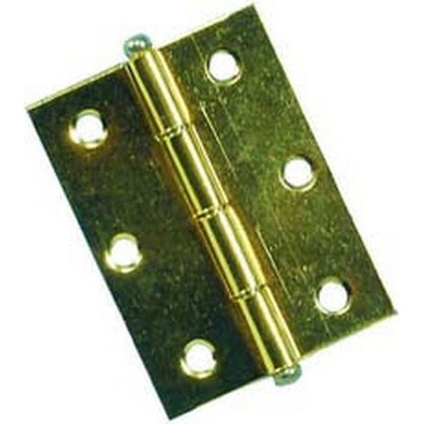24PZ CERNIERE CON PERNO SFILABILE IN ACCIAIO OTTONATO - mm.50x40