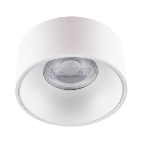 1 x Support Encastrable Spot GU10, Blanc Moderne, 102 x 85 mm, IP20, pour Plafond ou Mur