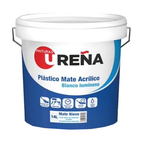 Pot de 1 kg de peinture plastique blanche int-ext Luna Ureña (1/2)