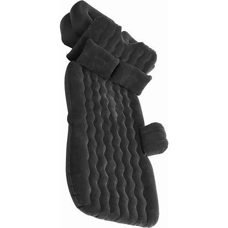 Matelas gonflable pour une utilisation intérieure et extérieure, camping, voyages, matelas gonflable pour siège arrière de voiture (Noir) (1/5)
