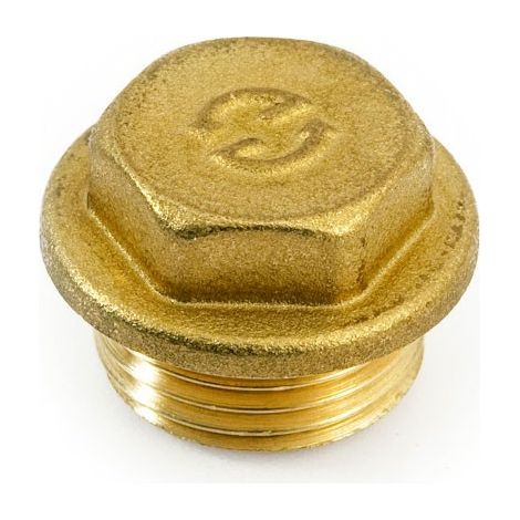 Tappo maschio con quadro M 1"1/4 ottone 2600F4H120000A
