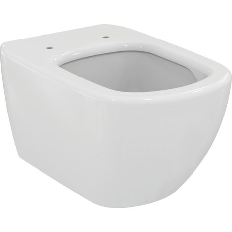 Ideal Standard – Cuvette suspendue sans bride 28.5cm – Porcelaine sanitaire vitrifiée – Rinçage efficace 4/2 & 6/3 litres – T007901