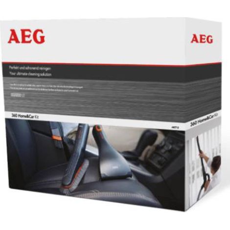 AEG AKIT12 Kit Accessori Aspirapolvere per Casa e Auto con Spazzola Morbida Mini Turbo e Bocchetta Fessura Flessibile compatibile con Serie ULTRA tubo 36 mm colore Grigio (1/3)