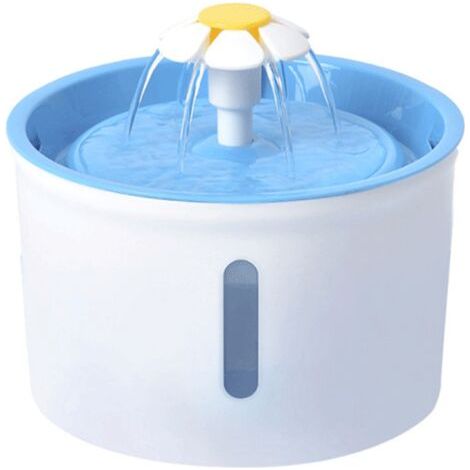Sollbry Abreuvoir automatique petite fleur 1.6L abreuvoir fontaine pour chat et chien bleu EU(191916cm) (1/4)