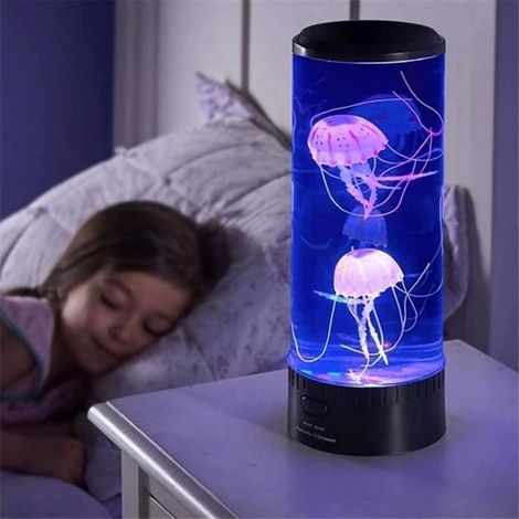 Mini Lampe De Méduse, Lampe De Méduse LED, Lampe Ronde De Méduse Pour Décoration USB Chargeant Une Veilleuse De 7 Couleurs (1/4)