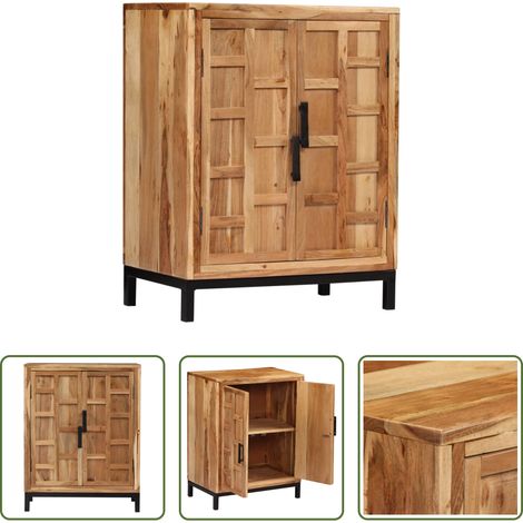 vidaXL Akazienholz Esstisch - Sideboard Massivholz Akazie 60x35x76 cm Braun (1/5)