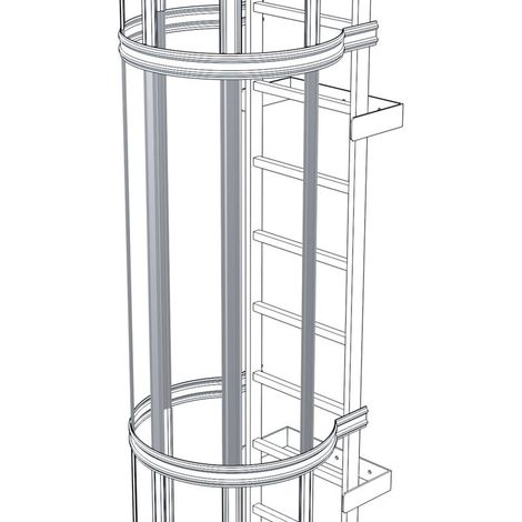 ZARGES Rückenschutzstrebe 1.400 mm Alu natur (1/2)