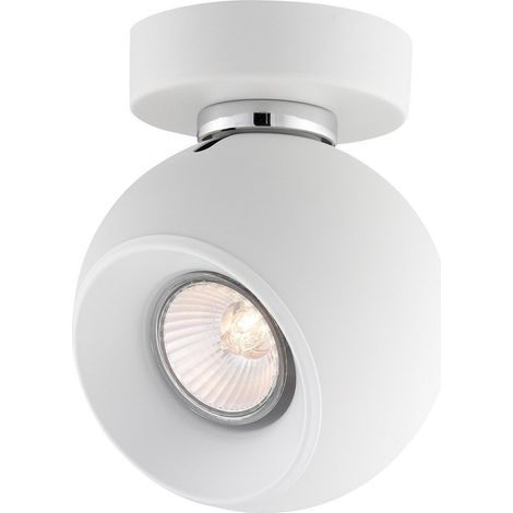 Merano Falls Spot Simple Aluminium Blanc Mat GU10 1x50W