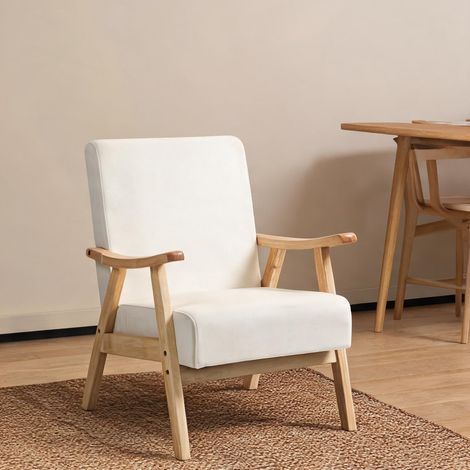 Fauteuil de salon en polyester mousse 80 x 65 x 83 cm (1/5)
