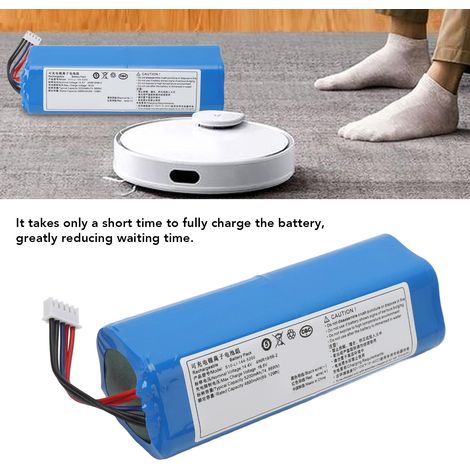 Ortviai Batterie Lithium 4800 mAh pour Robot Aspirateur Ecovacs Deebot T5/T10/X1/T8/T8+/T9/T9+ – Sécurité Anti-surchauffe (1/4)