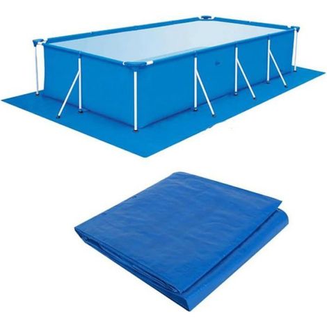 1 Tapis De Sol, Tissu PE Imperméable, Pliable, Pour Piscine Gonflable (1/5)