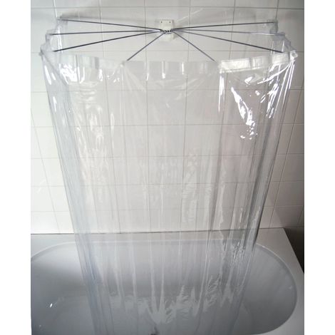 Ridder, tenda da doccia a raggiera, modello: Ombrella trasparente (1/4)