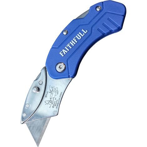 FAITHFULL Knife FAITKNUTIL Nylon Handle Folding Trimming Pocket Utility Knife (1/2)