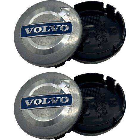 Enjoliveurs Volvo 02- 64 mm, lot de 4, couleur argent Volvo, taille unique Enjoliveurs Volvo 02- 64 mm, lot de 4, couleur argent Volvo, taille unique (1/5)