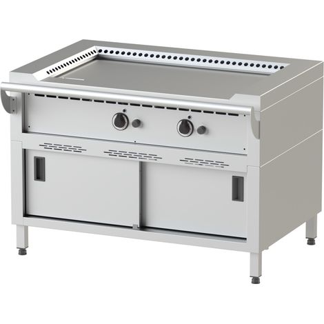 TEPPAN YAKI JUMBO GAZ SOUBASSEMENT - ACIER FE 510 - 14 kW - NAYATI