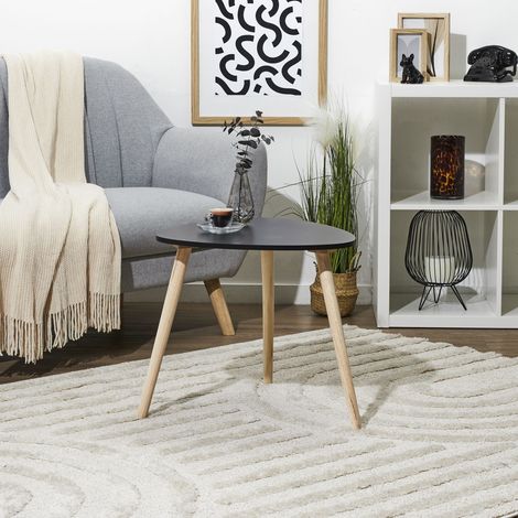 Table d'appoint - HOME DECO FACTORY - Shelly - Noir - Grand Modèle (1/3)