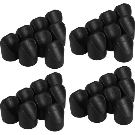 48 Pièces Bouchons de Stabilisation pour Chaise Pliante Noire en Nylon, Diamètre Intérieur 7/8 Pouces, Design en V pour Stabilité, des Oscillations, Compatible Chaises Rembourrées (1/5)