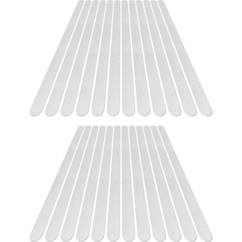 Nr. 24 Anti-Rutsch-Selbstklebestreifen für Badewanne, Dusche, Badematte, transparent, 2 x 38 cm (1/5)