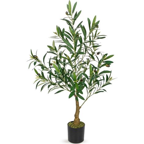 90cm Olivenbaum Künstlich groß Fake Kunstbaum Deko Zimmerdeko (1/5)
