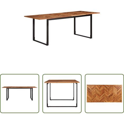 Holz Esstisch - Esstisch 200x100x75 cm Massivholz Akazie (1/5)