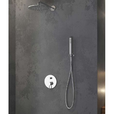 Ensemble de douche à encastrer ARTEMIS avec douchette en inox (1/3)