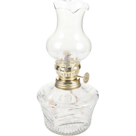 1 lampe à pétrole en verre transparent, lampe de camping portable, veilleuse (1/5)
