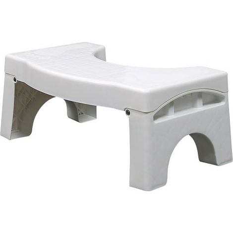 Tabouret de toilette pour adulte, tabouret de toilette pliable de 18 cm en plastique antidérapant, aide naturelle et confortable contre la constipation (1/5)