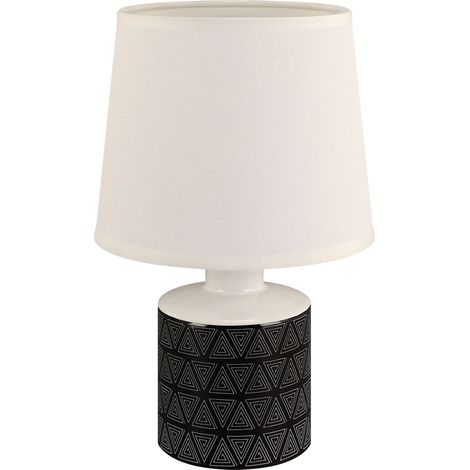 Lámpara de mesa blanca y negra 25W E14 Ideus 04103 (1/2)