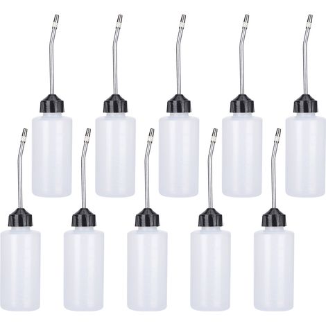 10 pièces 120ML Buse à Huile Plastique pour Machine à Coudre, Pot à Huile pour Entretien Appareils de Couture Maison (1/5)