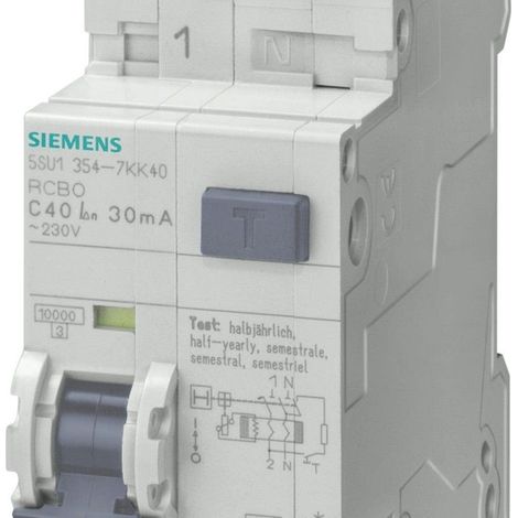Disjoncteur différentiel Courbe C 10 A-5SU1354-4KK10 - Siemens