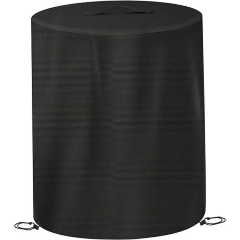 Housse de protection pour brasero ronde, 60 x 74 cm, étanche, anti-poussière pour friteuse à dinde sans huile, housse de protection extérieure avec poignée supérieure pour grill et chauffage terra