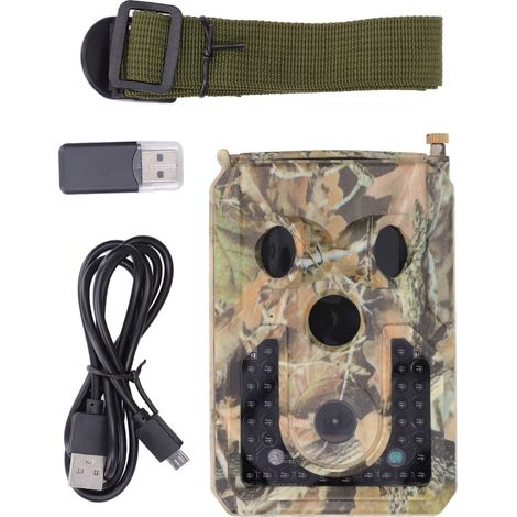 Caméra de Chasse 1080P Vision Nocturne IR Imperméable IP54 Déclenchement 0.8s pour Observation Animale et Surveillance Extérieure (1/5)