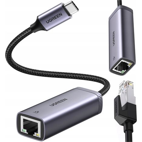 Adaptador de red UGREEN CM483 USB-C a RJ45 (Gris)