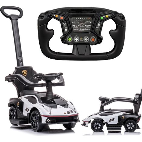 Macchina cavalcabile con spinta Lamborghini Essenza SCV12 bianca