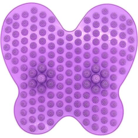 Tapis de massage des pieds pour la réflexologie, l'acupuncture, l'acupression et la réduction du stress. (Violet) (1/3)