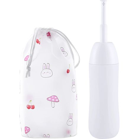 Bidet Portable, Design Manuel, Matériau Écologique, Blanc (1/2)
