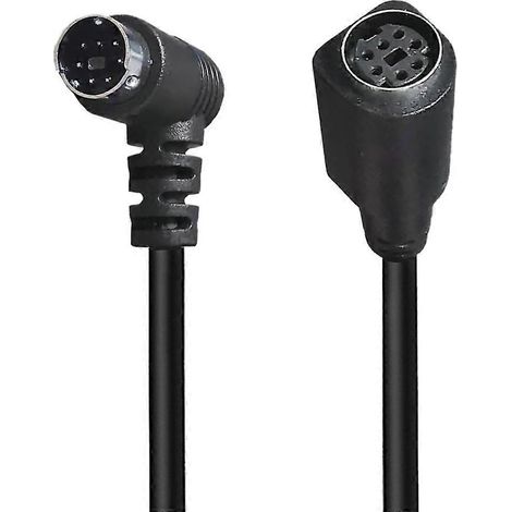 Câble d'extension coudé de type A Mini DIN 7 broches de 0,5 m, mâle vers femelle, pour console de jeux vidéo (1/5)