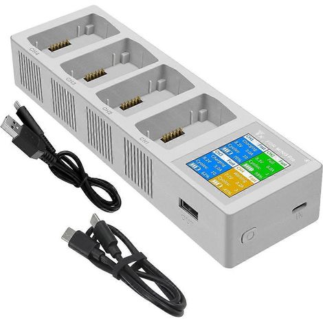 Akkuladestation für Mini 3 Pro Drohnenladegeräte mit digitalem LCD-Display