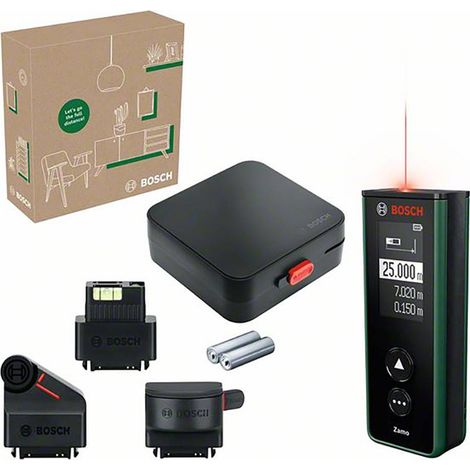 Misuratore di distanza laser digitale Zamo Set, scatola per eCommerce (1/5)