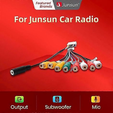 Adaptateur audio de voiture avec émetteur Bluetooth, sortie RCA et entrée AUX. (1/3)