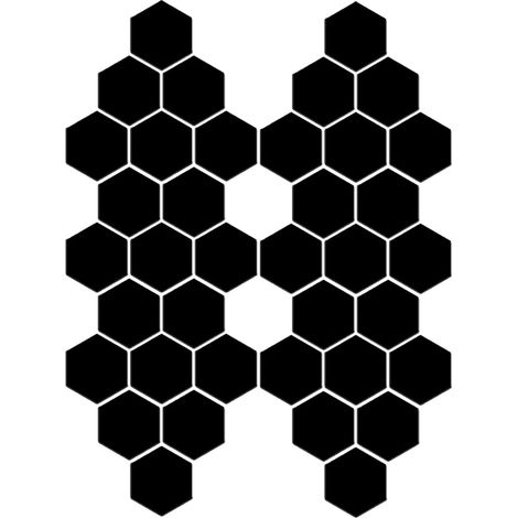 Sticker Miroir Acrylique - Forme Hexagonale - Diamètre 7 cm - Pour Décoration Murale Salon Chambre - Lot de 36 Pièces (1/5)