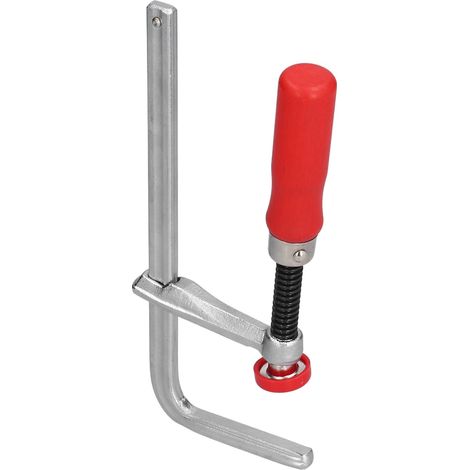 Serre-joint en F en aluminium moulé avec manche en peuplier antidérapant réglable pour menuiserie 160x60mm (1/5)