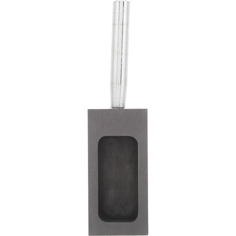 Moule à lingots en graphite avec poignée, moule pour la coulée et la fusion de métaux or et argent, 95 x 45 x 30 mm (1/5)