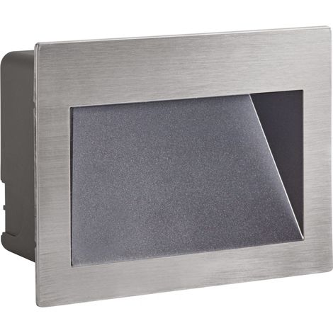 INARI Encastré Mur IP65 IK07 LED CCT intég. 10,5W 3000/4000K 700lm face inox ARIC 51344