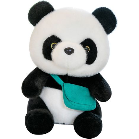Peluche avec sac à bandoulière, adorable compagnon de sommeil, oreiller en peluche aux couleurs vives (1/5)
