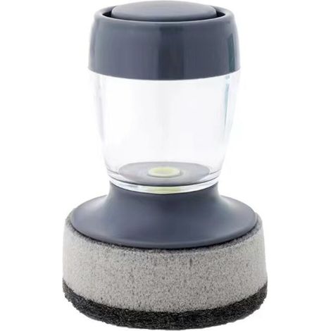Brosse À Vaisselle - En PET - Pour Cuisine Intérieure - 9 X 10 Cm - Gris - 1 Pièce (1/5)