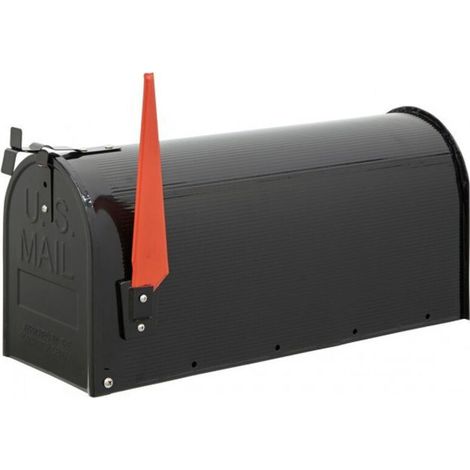 D-USA/PL Support vertical en acier pour boîte aux lettres USA Mail, pied de boîte aux lettres americaines, 133 cm, argent (1/4)