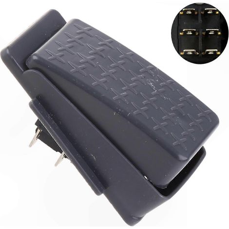 Interrupteur au pied réglable 6/12 compatible avec les prises pour véhicules électriques pour enfants, avec fonction de réinitialisation. (1/5)